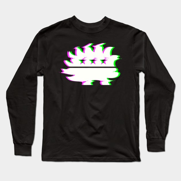 Libertarian Porcupine Glitch Long Sleeve T-Shirt by Tatted_and_Tired